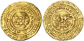 * AH 388. Fatimidas de Egipto y Siria. Al-Hakim Abu Ali al-Mansur. Trabulus Gharb (Trípoli). Dinar. (S.Album 709.2). 4,08 g. Pese a la caligrafía prop...