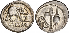 (49 a.C.). Julio César. Denario. (Spink 1399) (S. 49) (Craw. 443/1). 3,98 g. Bella. EBC.