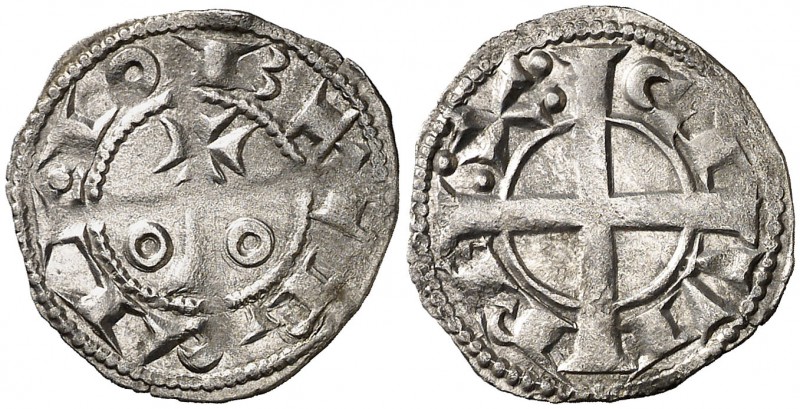 Alfons I (1162-1190). Barcelona. Diner. (Cru.V.S. 296) (Cru.C.G. 2100). 0,86 g. ...