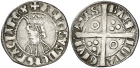 Alfons II (1285-1291). Barcelona. Croat. (Cru.V.S. 331) (Cru.C.G. 2148). 2,70 g. Ex Áureo & Calicó 26/05/2010, nº 114. MBC+.