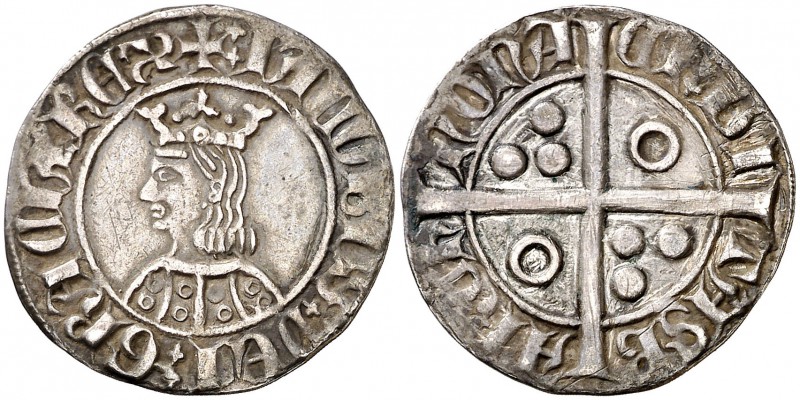 Jaume II (1291-1327). Barcelona. Croat. (Cru.V.S. 336.1) (Badia 70, mismo ejempl...