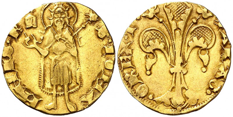 Pere III (1336-1387). Perpinyà. Florí. (Cru.V.S. 386) (Cru.Comas 15) (Cru.C.G. 2...