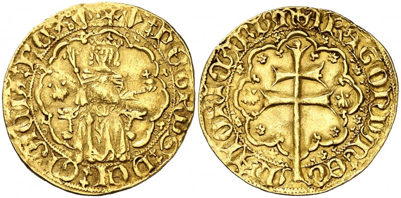 Pere III (1336-1387). Mallorca. Ral d'or. (Cru.V.S. 434) (Cru.C.G. 2249). 3,88 g...