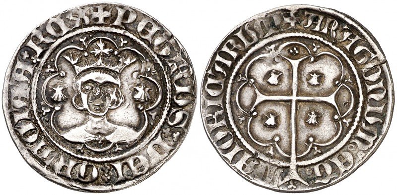 Pere III (1336-1387). Mallorca. Ral. (Cru.V.S. 450) (Cru.C.G. 2262a). 3,88 g. Bu...