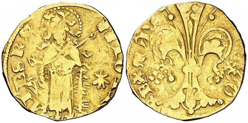 Martí I (1396-1410). Mallorca. Florí. (Cru.V.S. 495) (Cru.Comas 54 var) (Cru.C.G...