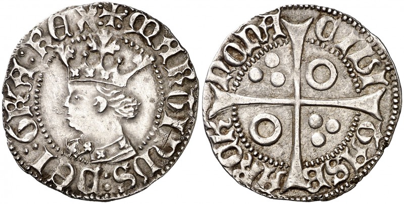 Martí I (1396-1410). Barcelona. Croat. (Cru.V.S. 511) (Cru.C.G. 2318a). 3,22 g. ...