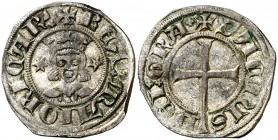 Sanç de Mallorca (1311-1324). Mallorca. Dobler. (Cru.V.S. 547) (Cru.C.G. 2515b). 1,82 g. Buen ejemplar. Escasa así. MBC+.