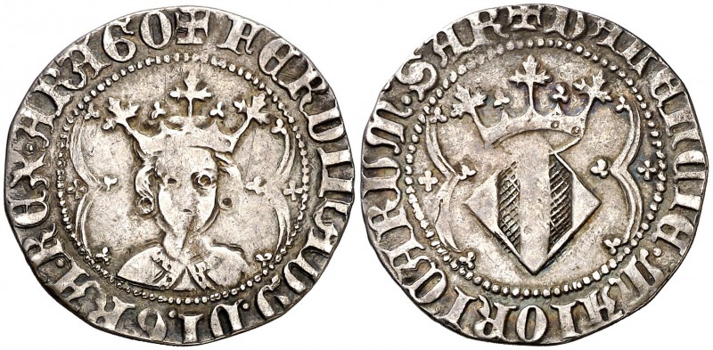 Ferran I (1412-1416). València. Ral. (Cru.V.S. 773.3 var) (Cru.C.G. 2820d var). ...
