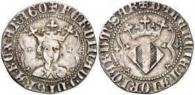 Ferran I (1412-1416). València. Ral. (Cru.V.S. 773.3 var) (Cru.C.G. 2820d var). 3 g. Escasa. MBC.