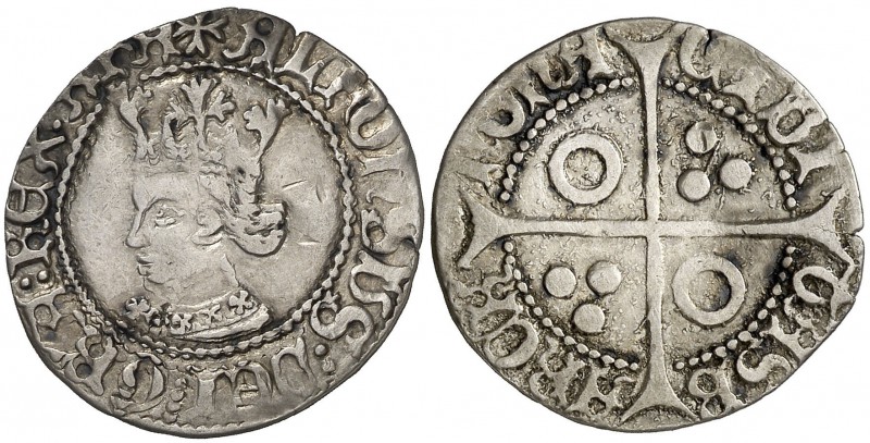 Alfons IV (1416-1458). Barcelona. Croat. (Cru.V.S. 815.3) (Badia falta) (Cru.C.G...