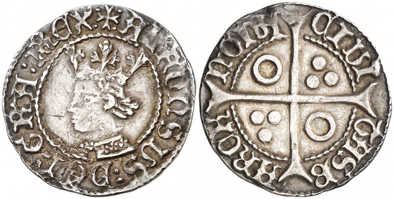 Alfons IV (1416-1458). Barcelona. Croat. (Cru.V.S. 817.1) (Badia 481, mismo ejem...