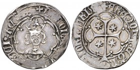 Alfons IV (1416-1458). Mallorca. Ral. (Cru.V.S. 836 var) (Cru.C.G. 2882b var). 3,15 g. Ex Áureo 27/10/2005, nº 211. Escasa. MBC+.