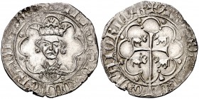 Alfons IV (1416-1458). Mallorca. Ral. (Cru.V.S. 840 var) (Cru.C.G. 2884 var). 3,32 g. Cospel algo irregular. Limpiada. Bella. Ex Áureo 14/06/1994, nº ...