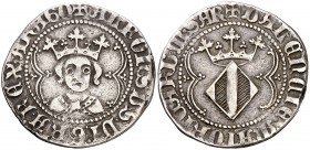 Alfons IV (1416-1458). València. Ral. (Cru.V.S. 864.2) (Cru.C.G. 2907d). 3,13 g. MBC.