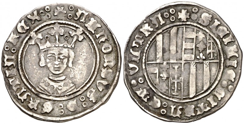 Alfons IV (1416-1458). Nàpols. Ral. (Cru.V.S. 894) (Cru.C.G. 2939) (MIR 56). 3,0...