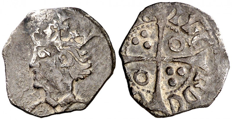 Joan II (1458-1462/1472-1479). Lleida. Terç de croat. (Cru.V.S. 946.2 sim) (Badi...