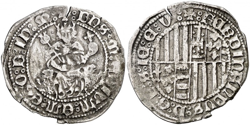 Ferran I de Nàpols (1458-1494). Nàpols. Carlí. (Cru.V.S. 1026) (Cru.C.G. 3439 va...