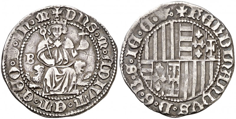 Ferran I de Nàpols (1458-1494). Nàpols. Carlí. (Cru.V.S. 1028) (Cru.C.G. 3441 va...