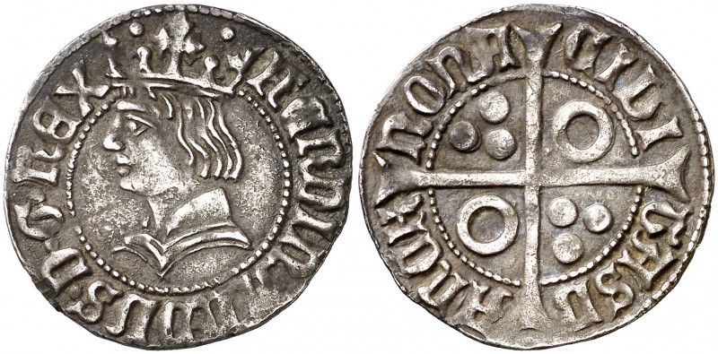 Ferran II (1479-1516). Barcelona. Croat. (Cru.V.S. 1139) (Badia 686, mismo ejemp...