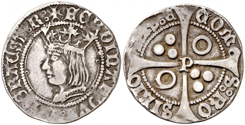 Ferran II (1479-1516). Perpinyà. Croat. (Cru.V.S. 1156) (Cru.C.G. 3075e). 2,98 g...