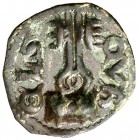 (s. XV). Cubells. Pugesa incusa. (Cru.C.G. 3700) (Cru.L. 1496). 0,40 g. Bella. Rara así. EBC.