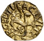 La Seu d'Urgell. Ardit incús. (Cru.C.G. 3850a, mismo ejemplar mal descrito) (Cru.L. 2131, mismo ejemplar). 0,35 g. Contramarca: S. Bella. Rara y más a...