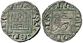 Alfonso X (1252-1284). Sin marca de ceca. Óbolo. (AB. 280). 0,52 g. Muy bella. Escasa así. EBC+.