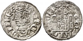 Sancho IV (1284-1295). Burgos. Cornado. (AB. 296). 0,73 g. Vellón rico. Bella. EBC.