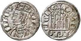 Sancho IV (1284-1295). Burgos. Cornado. (AB. 296.1). 0,76 g. Vellón rico. Bella. EBC.
