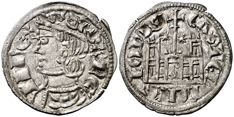 Sancho IV (1284-1295). Sevilla. Cornado. (AB. 301.2). 0,73 g. Vellón rico. Bella...