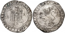 Pedro I (1350-1368). Sevilla. ¿4 maravedís?. (AB. 386). 4,95 g. Bella. Escasa así. EBC-.
