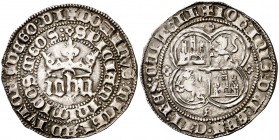Juan I (1379-139). Sevilla. Real. (AB. 539). 3,46 g. Buen ejemplar. MBC+.