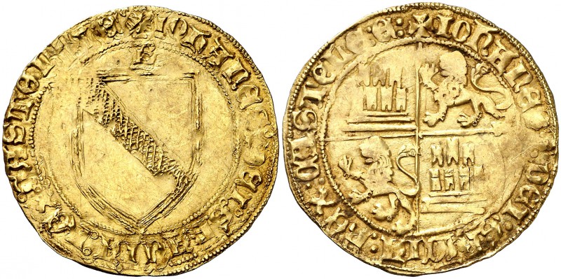 Juan II (1406-1454). Burgos. Dobla de la banda. (AB. 615.1) (M.R. 16.4). 4,52 g....