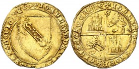 Juan II (1406-1454). Sevilla. Dobla de la banda. (AB. 617.1) (M.R. 16.6 var). 4,57 g. MBC+.