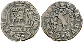 Enrique IV (1454-1474). Medina de Rioseco. Maravedí. (AB. 801 var). 2,11 g. Ex Áureo & Calicó 20/03/2014, nº 1467. Muy rara. MBC.