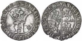 Alfonso de Ávila (1465-1468). Toledo. Real. (AB. 844 var. leyenda). 3,25 g. Orlas circulares. Magnífico ejemplar. Ex Áureo & Calicó Selección 2010, nº...