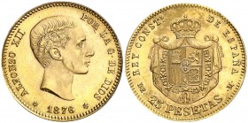 1876*1962. Estado Español. DEM. 25 pesetas. (Cal. 4). 8,05 g. S/C-.