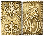 (1868-1869). Japón. Período Meiji. 2 bu. (Fr. 22) (Kr. 21d) (JNDA. 9-29). 2,96 g. AU. Bella. EBC.
