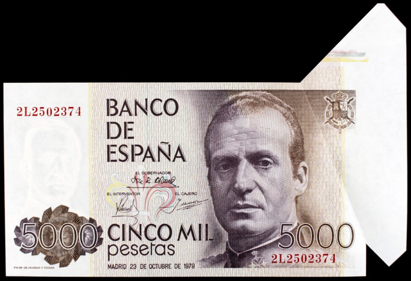 1979. 5000 pesetas. (Ed. E4a var). 23 de octubre, Juan Carlos I. Serie 2L. Fuell...