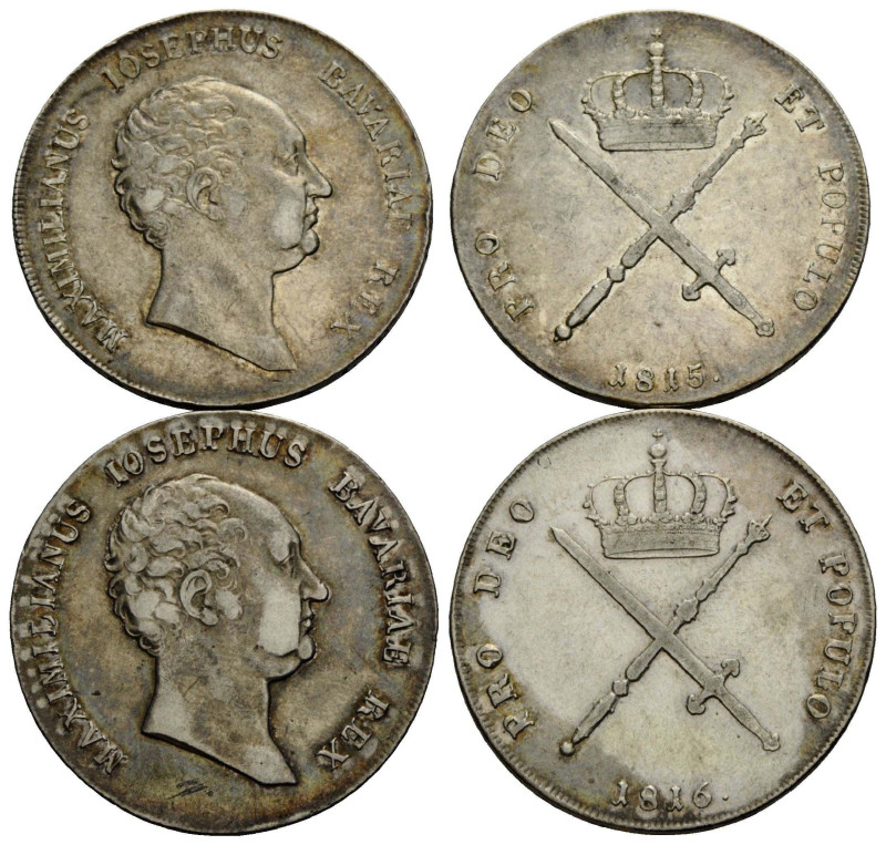 Bayern / Bavaria
Maximilian IV. (I.) Joseph, 1799-1825 Kronentaler 1815 / 1816....