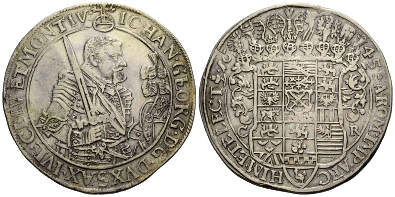 Sachsen / Saxony Kurfürstentum / Electorate
 Taler 1645. 45.0 mm. Silber / Silv...