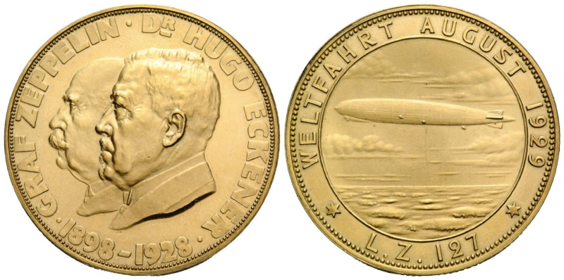 Weimarer Republik / Weimar Republic
 Goldmedaille / Gold medal 1929, von J. Ber...