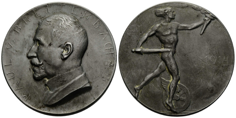 Medaillen / Medals Personen
Paul v. Breitenbach 1850-1930 Eisenmedaille / Iron ...