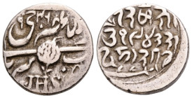 Kashmir
 1 Rupie (1885). 19.2 mm. Silber / Silver. 1 Rupee (VS1942 / 1885) with sword. KM Y 21a. 6.63 g. Sehr schön / Very fine.