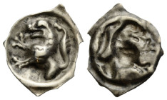 Aargau / Argovia Laufenburg/Rheinau
Gräflich Habsburgische Pfennige Vierzipfliger Pfennig o.J. / ND. einseitig / single sided (Hälfte 14.Jh./century)...