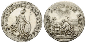 Basel / Basle Stadt und Kanton
 Schulprämie in Silber o.J. / ND. (18 Jh./century). 25.0 mm. Schulgeldlein. Silver medal award for outstanding scholas...