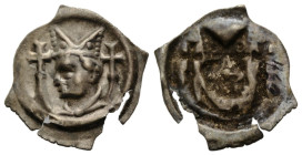 Basel / Basle Bistum Basel
Gerhard von Vuippens, 1310-1325 Vierzipfliger Pfennig o.J. / ND. einseitig / single sided (um / around 1310). 18.0 mm. Sil...