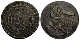 Bern / Berne
 Schulprämie (zu 20 Kreuzer) / School premium (to 20 Kreuzer) 1776 / (66). 26.4 mm. Stadt Bern / Bern city. Legend: MONETA REIPUB•BERNEN...
