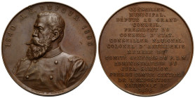 Genf / Geneva / Genève
 Bronzemedaille / Bronze medal 1893 / 1896. 45.0 mm. auf J.E. Dufour, Stempel von by L. Jamin F., Genève. Dazu Bronzemedaille ...
