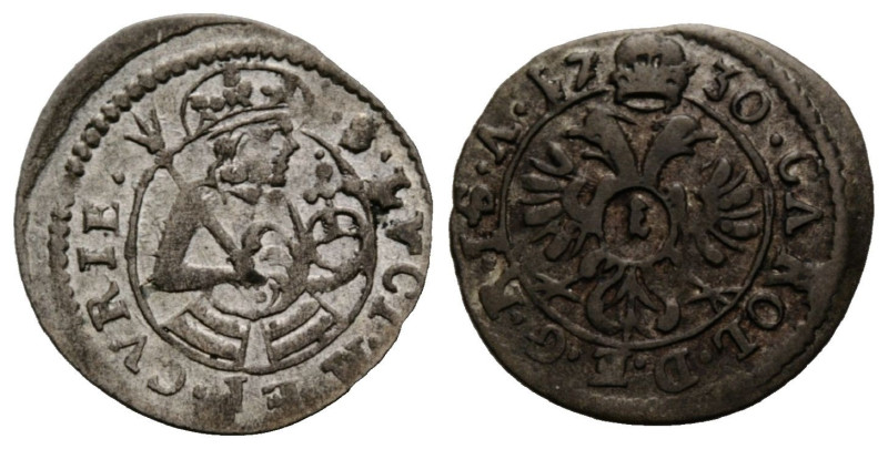 Graubünden / Grisons Stadt / city Chur
 Kreuzer 1730 Chur. 15 mm. Billon. HMZ 2...